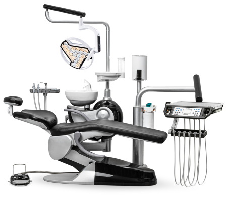 Стоматологическая установка Safety M2+ нижняя подача с 24-диодным светильником