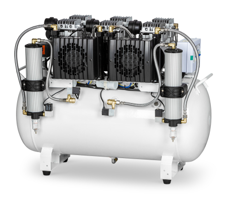 Компрессор стоматологический воздушный безмасляный JW-034А 300л с осушителем