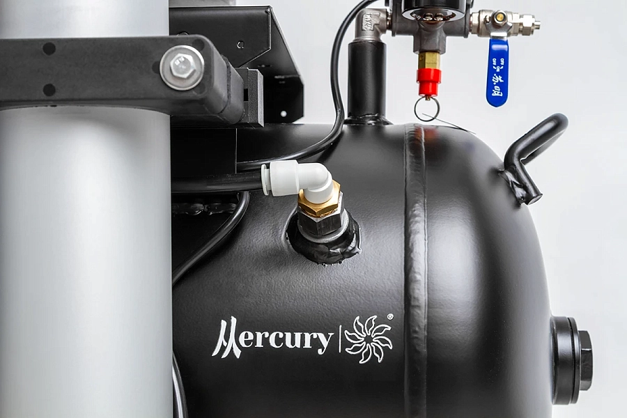 Компрессор воздушный медицинский безмасляный Mercury Black G HK-3EW-55 (170л) с силикагелевым осушителем - Фото 8